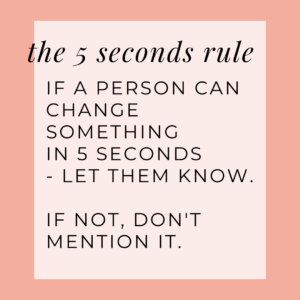 The 5 seconds rule