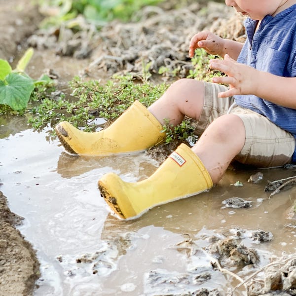 gift 2 year old - boots in action