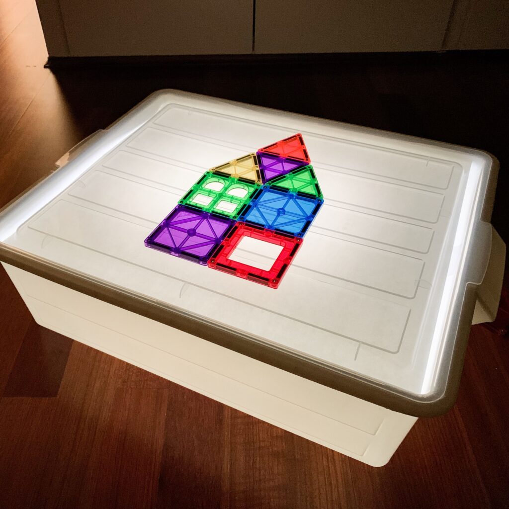 Light Box with Magnetic tiles