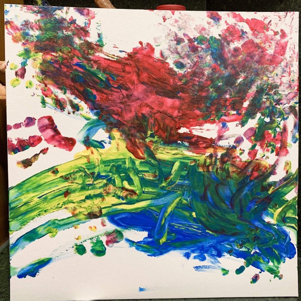 painting for toddlers - first creation