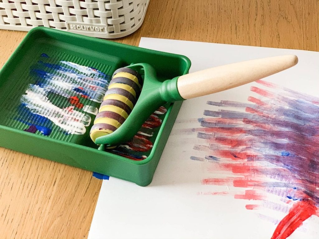 painting for toddlers - roller 2