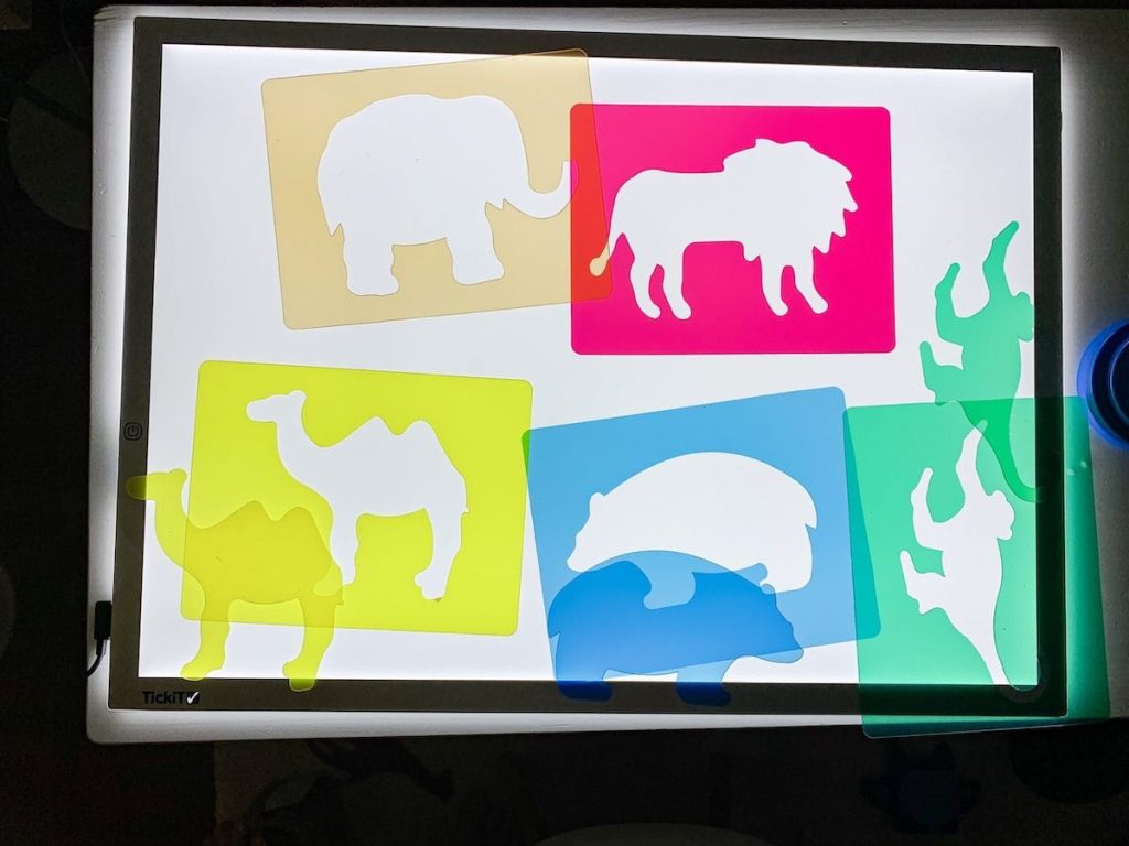 translucid animal stencils