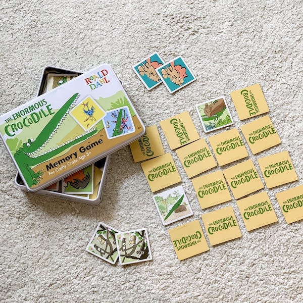 3 year old boy birthday gift ideas - the enormous crocodile memory