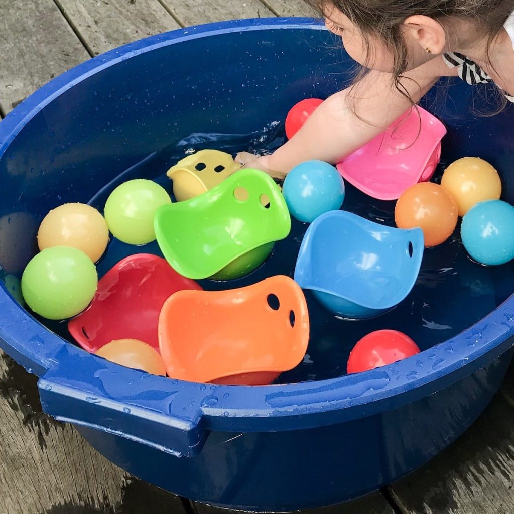 bilibo - mini bilibos floating with balls