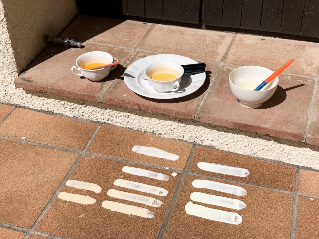 chalk paint for kids - experiments 3