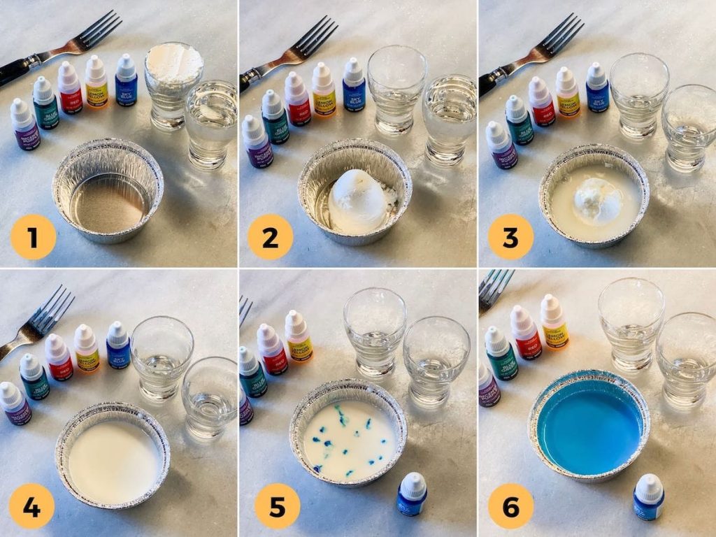 chalk paint for kids - how to make step by step