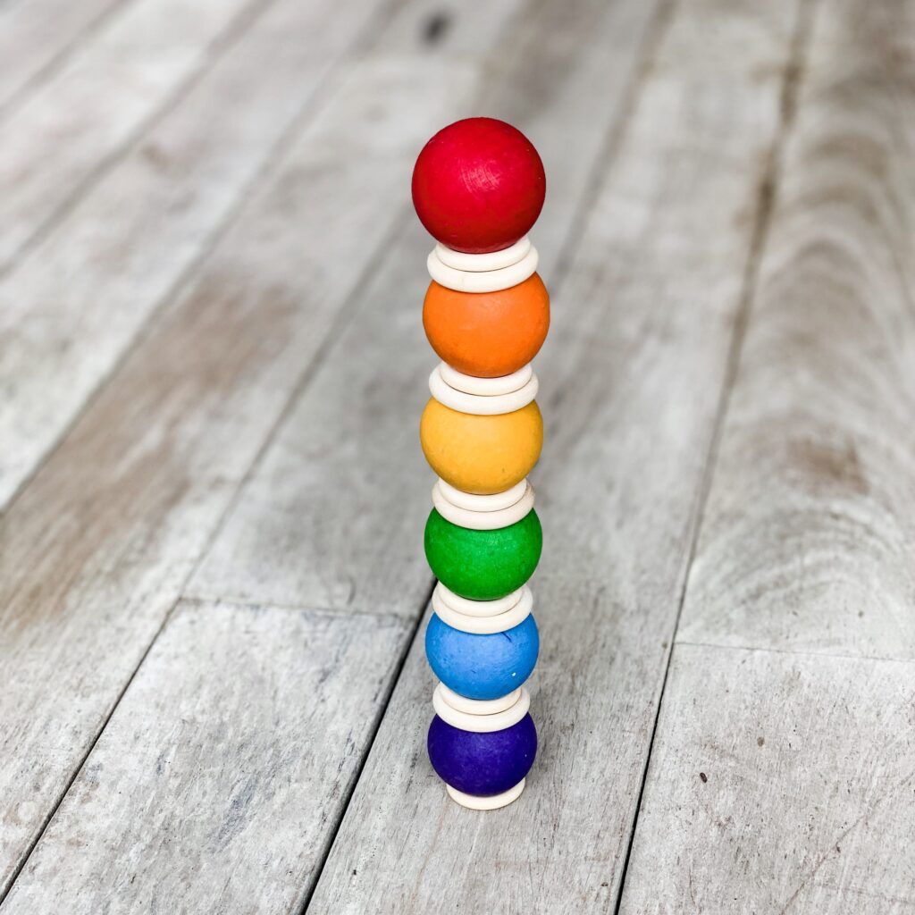 Grimms toys - Rainbow Ball Tower