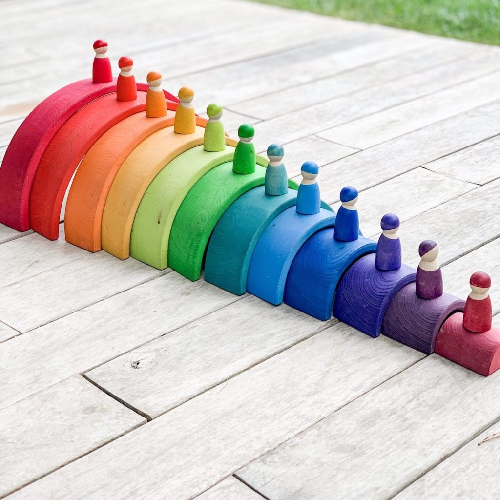 grimms-toys-rainbow-tunnel-and-friends-min-scaled | the fairy glitch mother grimms toys - rainbow tunnel and friends