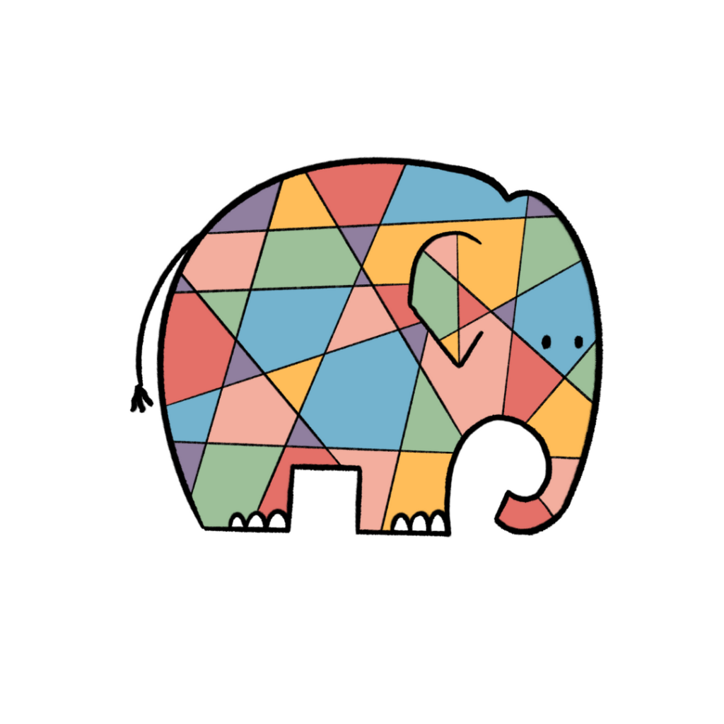 Elephant Drawing For Kids - Patches