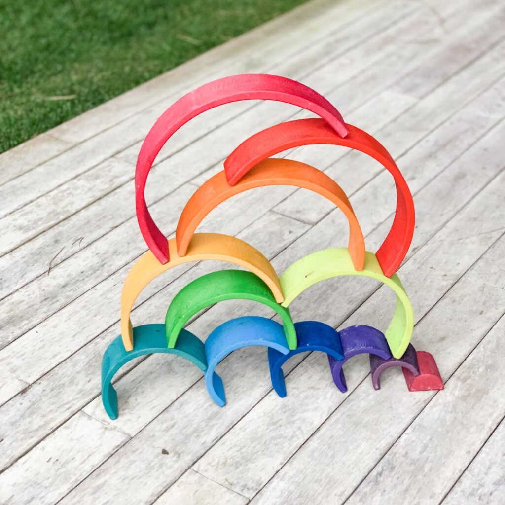 Grimms Rainbow ideas - Grimms rainbow Stacking little to bid in