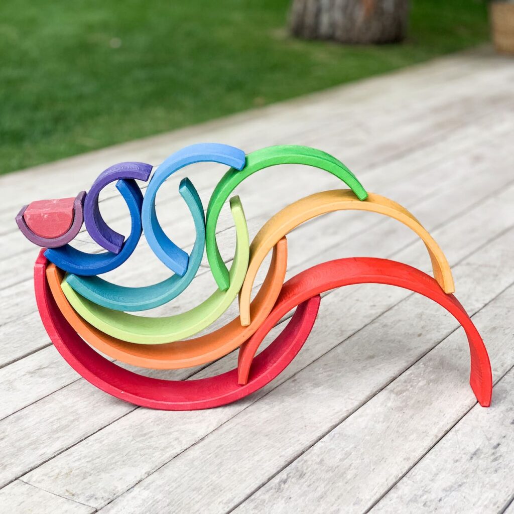Grimms Rainbow ideas - Grimms rainbow Stacking Wave min