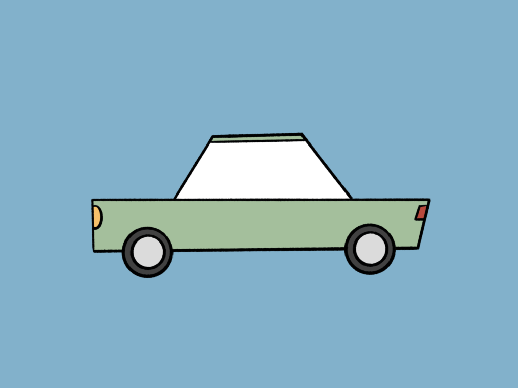Car Drawing For Kids - Box-shaped Car Color 2