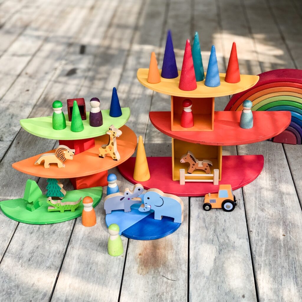 Grimms toys - Grimms semicircles - Building structures