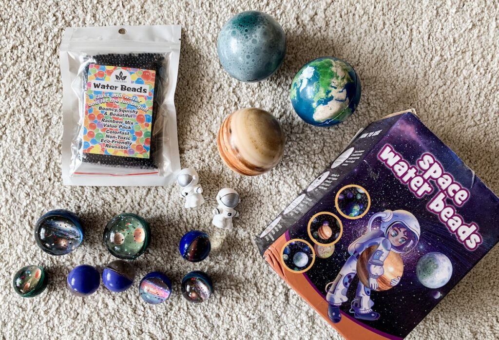 Space Activities for Toddlers - Space beads set