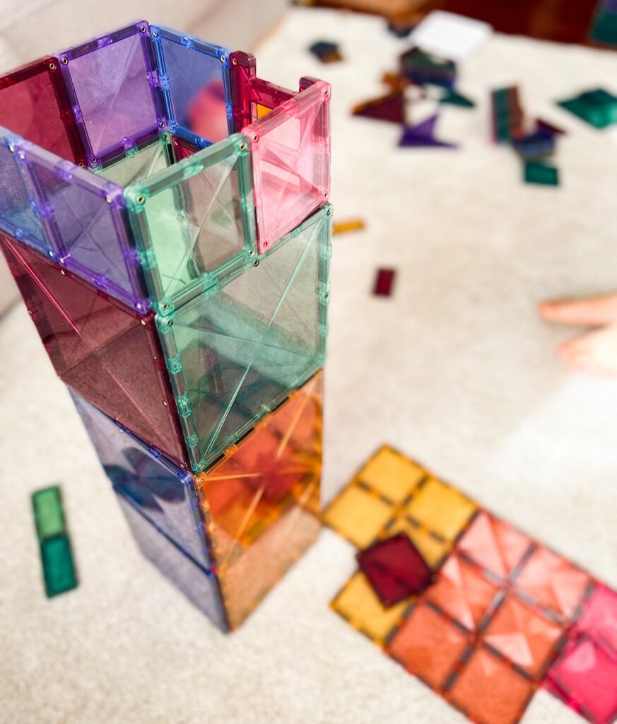 Connetix tiles have enchanted us! How we love to play!
