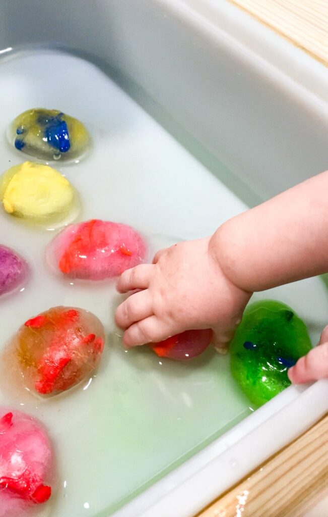 Easter Activities for toddlers - Ice eggs