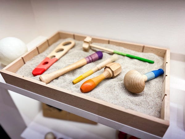 grapat tools on sand