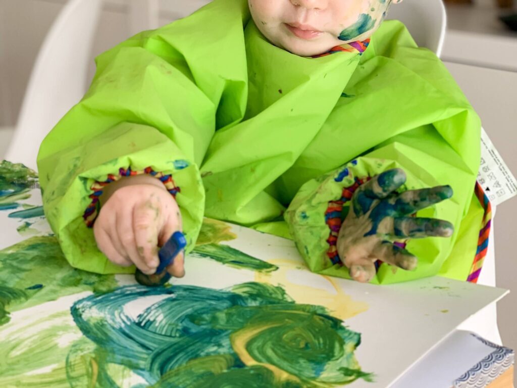 toddler painting